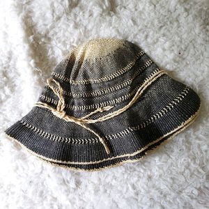 Stylish Black and Cream Women's Hat